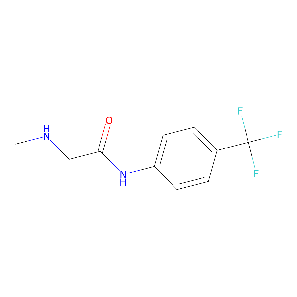 N2-Methyl-N-[4-(trifluoromethyl)phenyl]glycinamide molecular structure, CAS 1833915-30-2