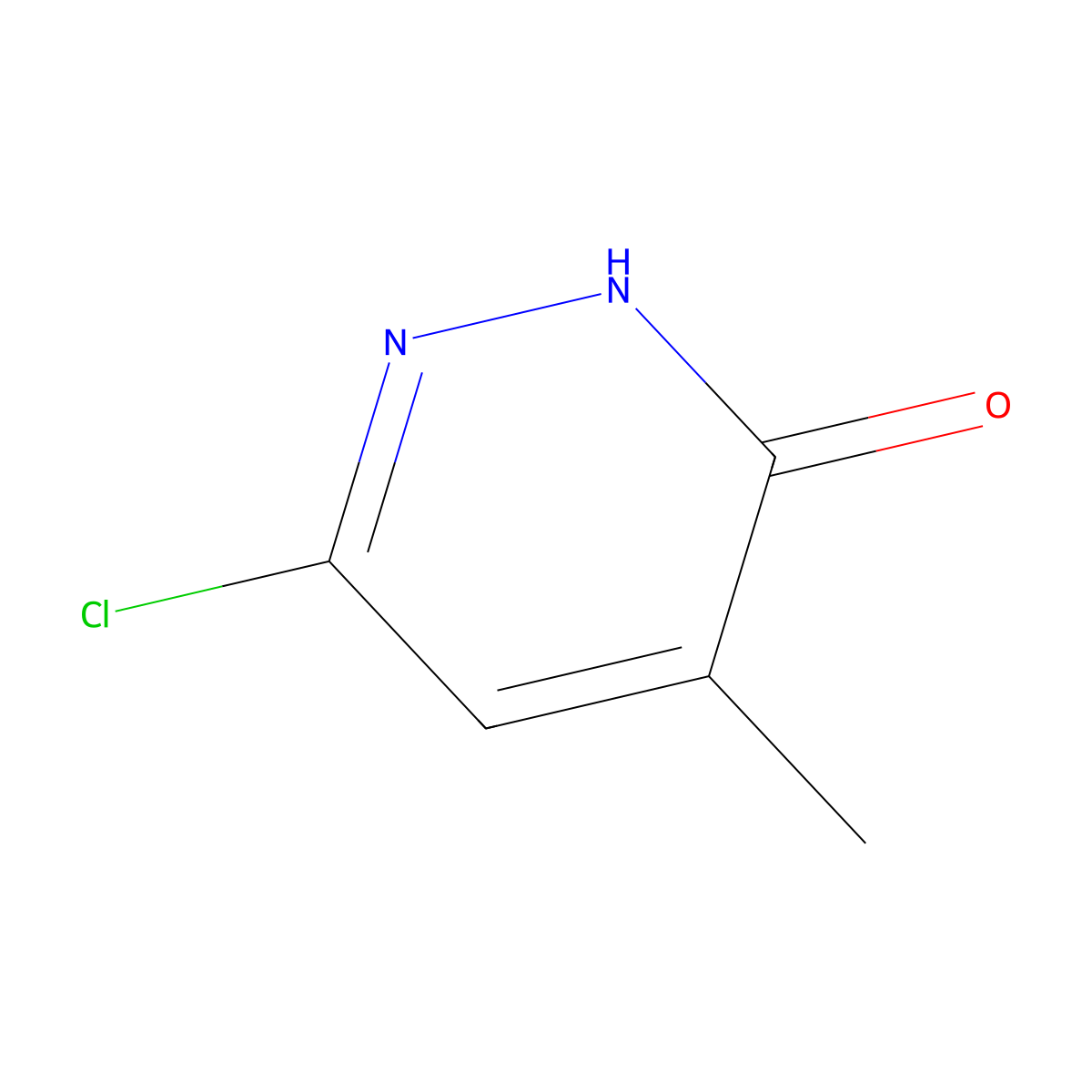 3(2H)-Pyridazinone, 6-chloro-4-methyl- molecular structure, CAS 1834-27-1