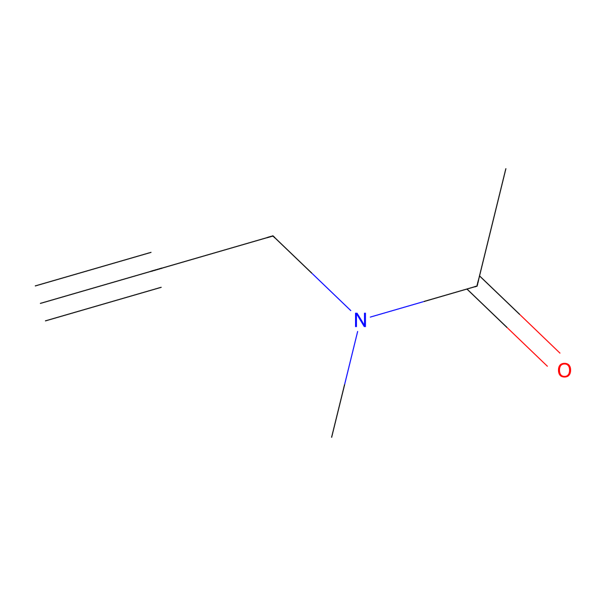 Acetamide, N-methyl-N-[2-propynyl]- molecular structure, CAS 18341-31-6