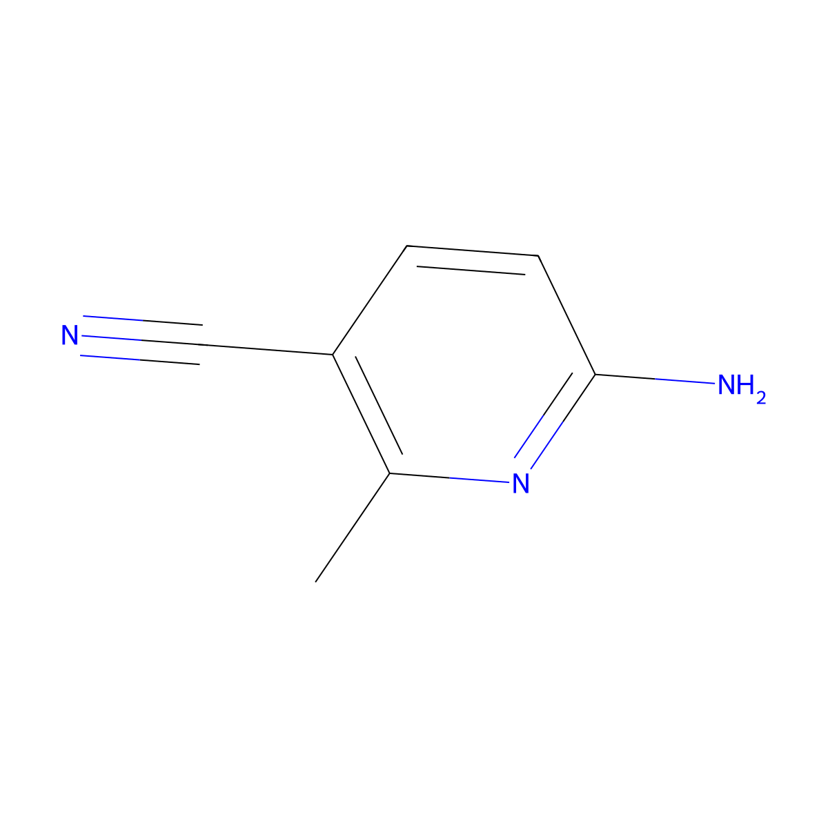 6-Amino-2-methylpyridine-3-carbonitrile molecular structure, CAS 183428-90-2