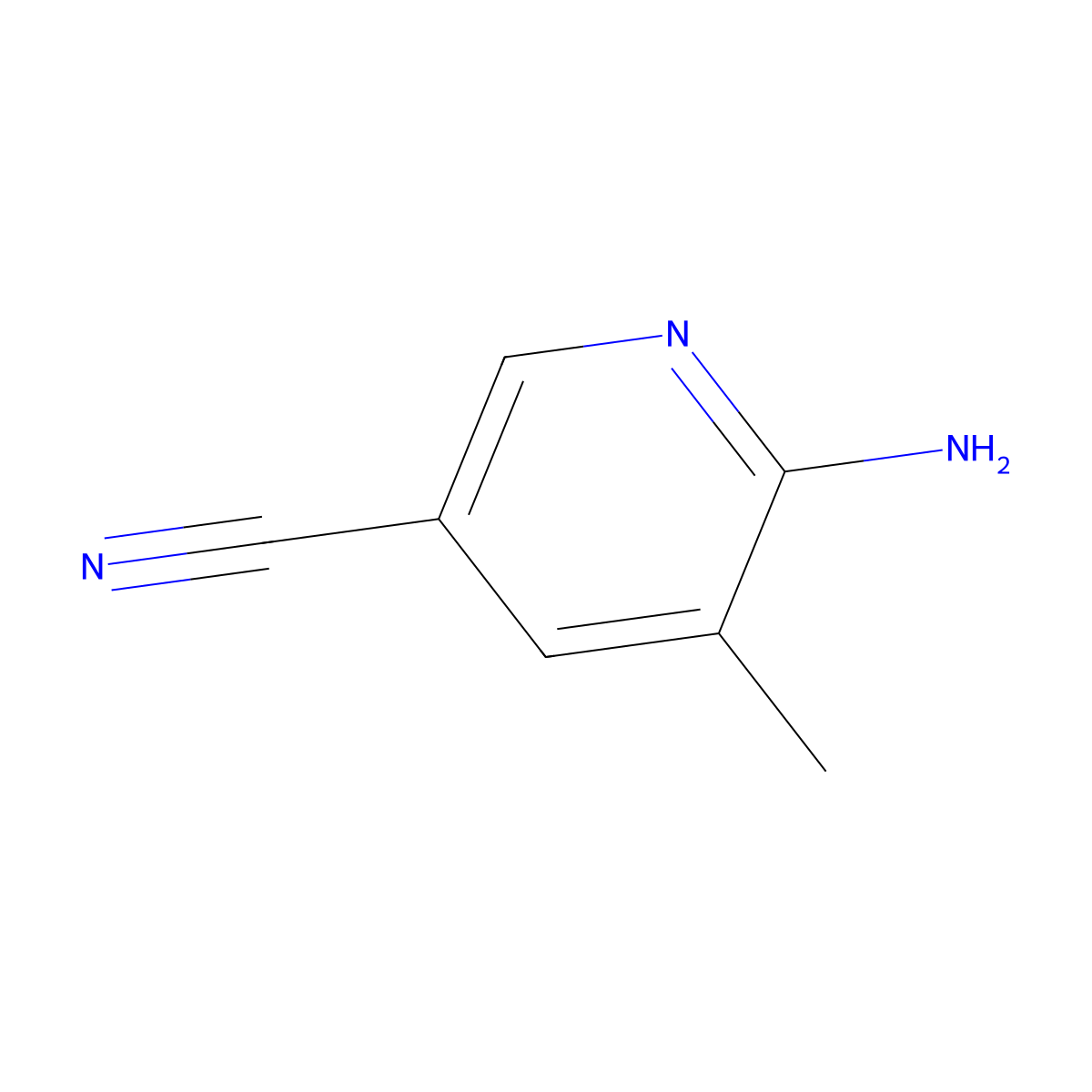 6-Amino-5-methylnicotinonitrile molecular structure, CAS 183428-91-3