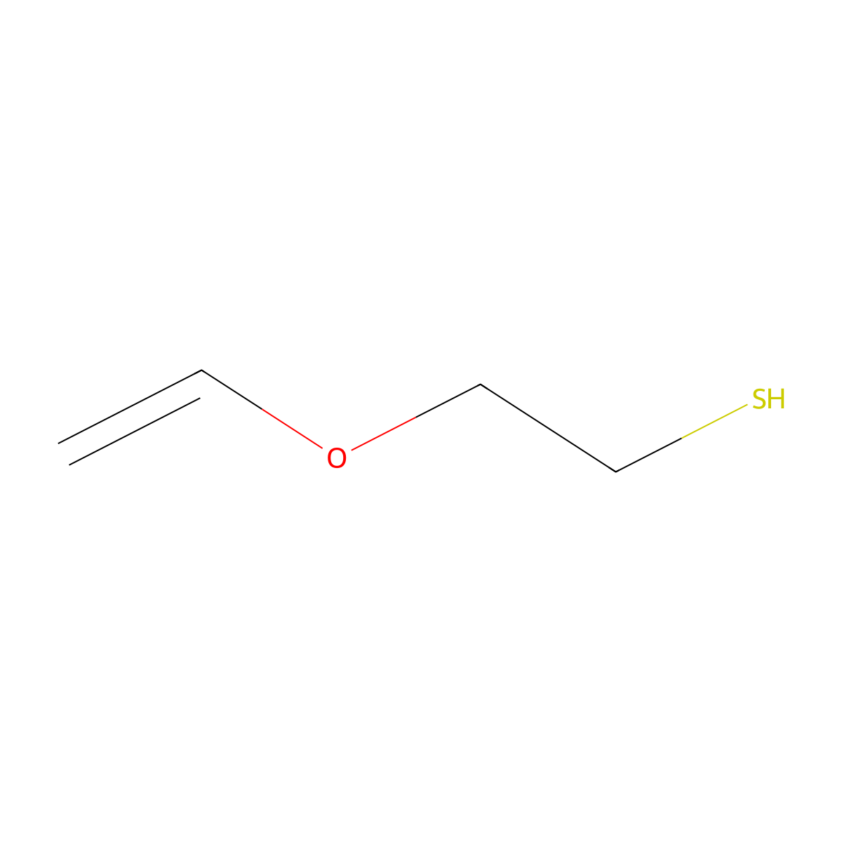 2-(Ethenyloxy)ethane-1-thiol molecular structure, CAS 18343-77-6