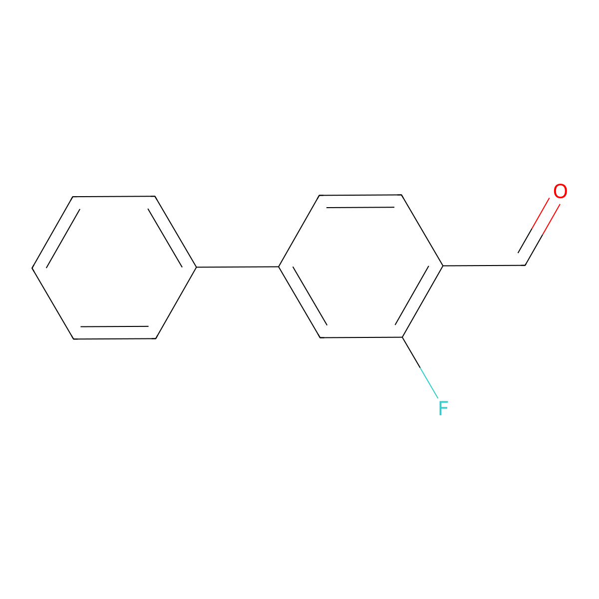 2-Fluoro-4-phenylbenzaldehyde molecular structure, CAS 183436-80-8