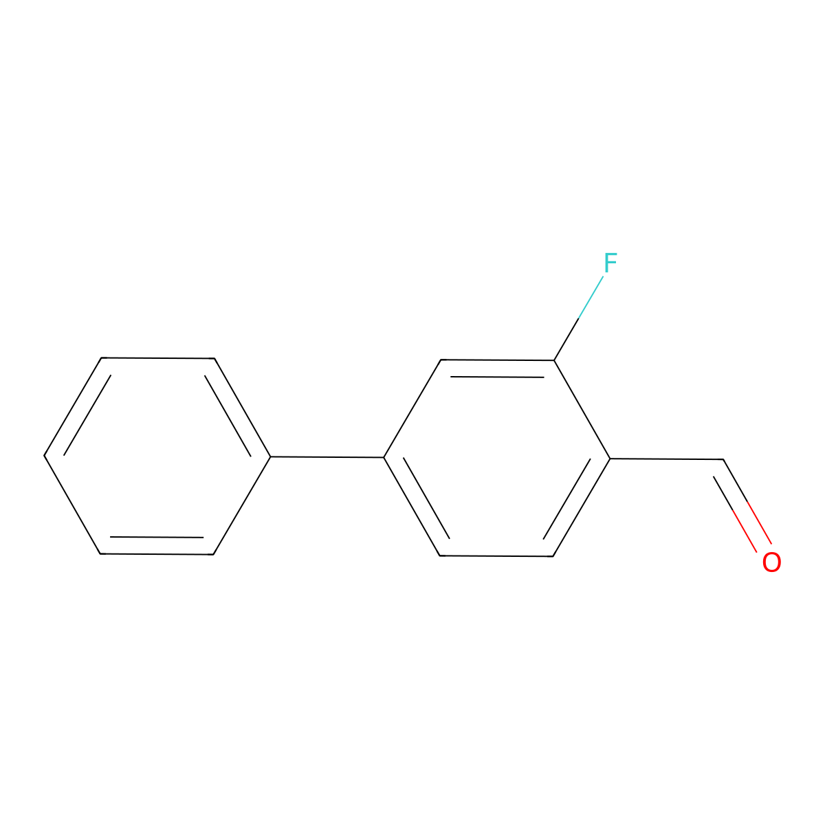 2-Fluoro-4-phenylbenzaldehyde molecular structure, CAS 183436-80-8