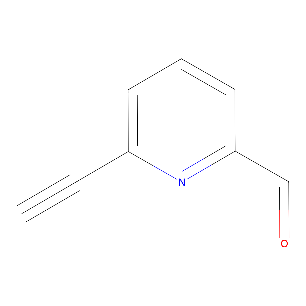 6-Ethynylpyridine-2-carbaldehyde molecular structure, CAS 183438-97-3