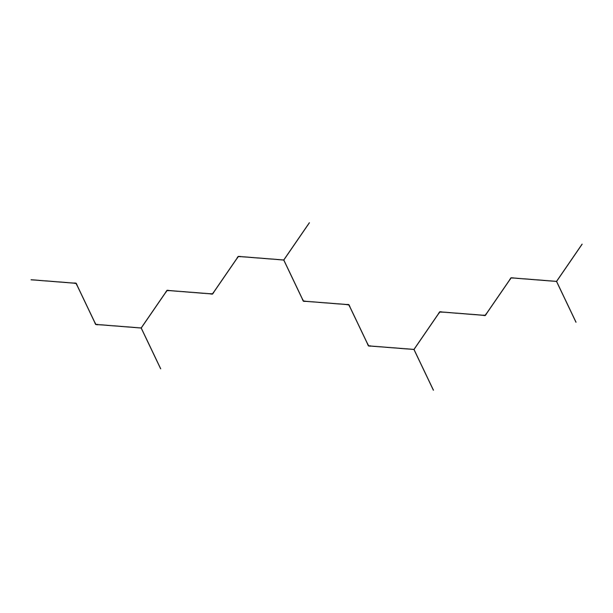 2,6,10,14-Tetramethylheptadecane molecular structure, CAS 18344-37-1