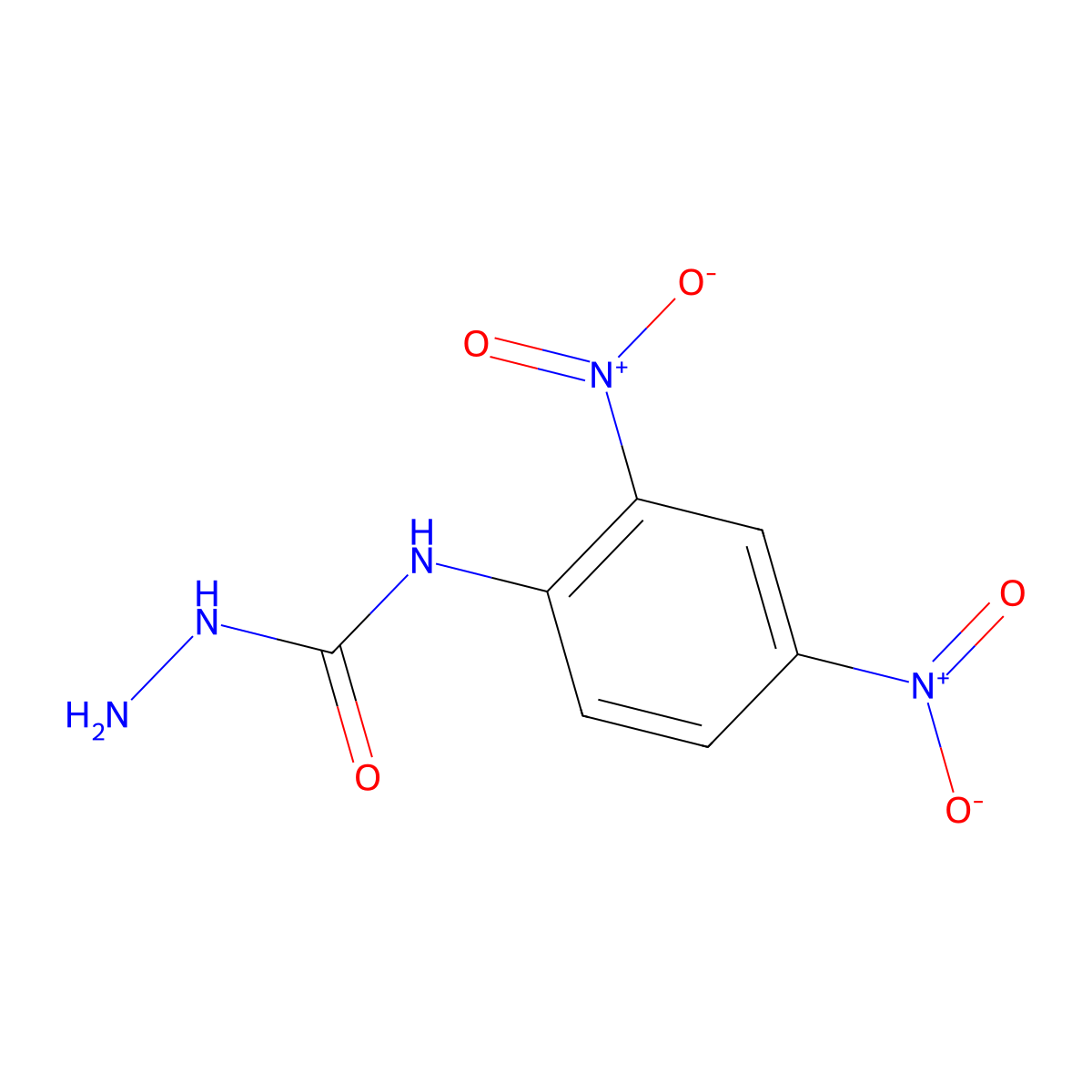 Semicarbazide, 4-(2,4-dinitrophenyl)- molecular structure, CAS 18345-18-1