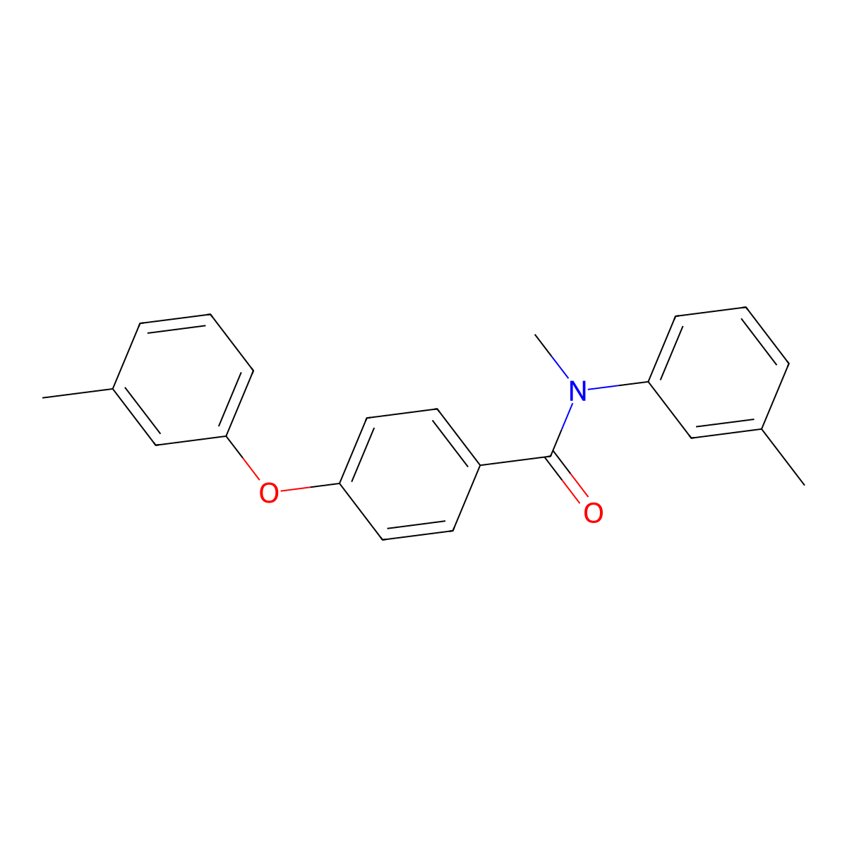 N-Methyl-4-(3-methylphenoxy)-N-(3-methylphenyl)benzamide molecular structure, CAS 1834601-37-4