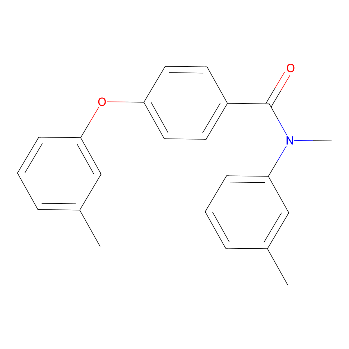 N-Methyl-4-(3-methylphenoxy)-N-(3-methylphenyl)benzamide molecular structure, CAS 1834601-37-4