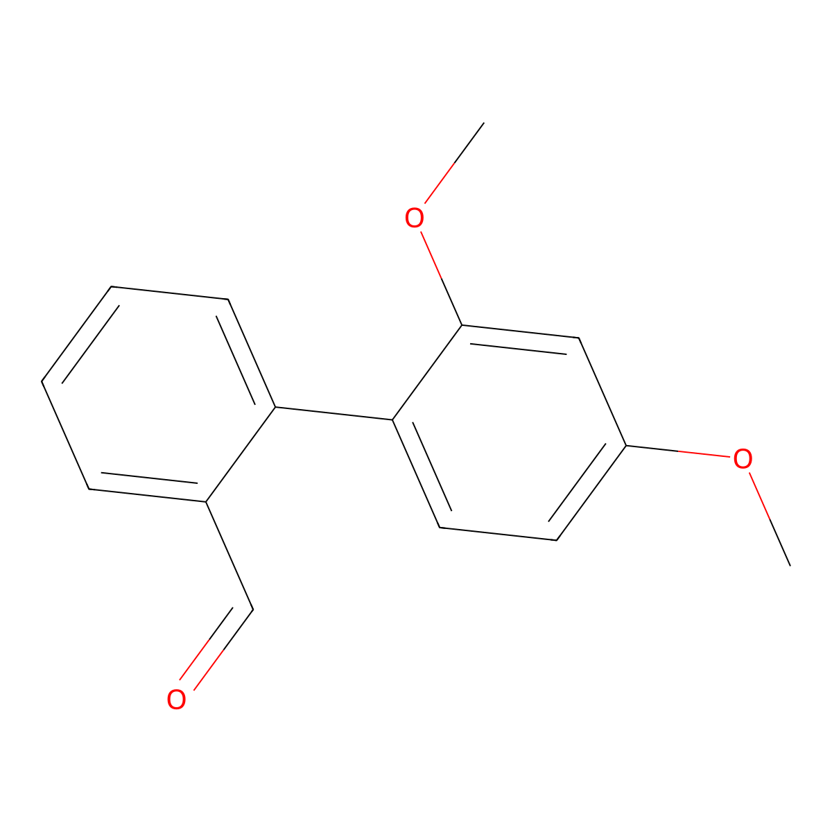 2-(2,4-Dimethoxyphenyl)benzaldehyde molecular structure, CAS 183474-17-1