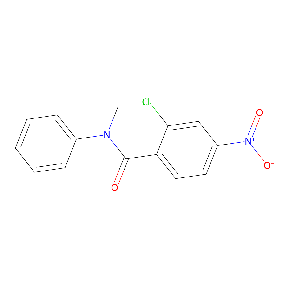 2-chloro-N-methyl-4-nitro-N-phenylbenzamide molecular structure, CAS 183495-93-4