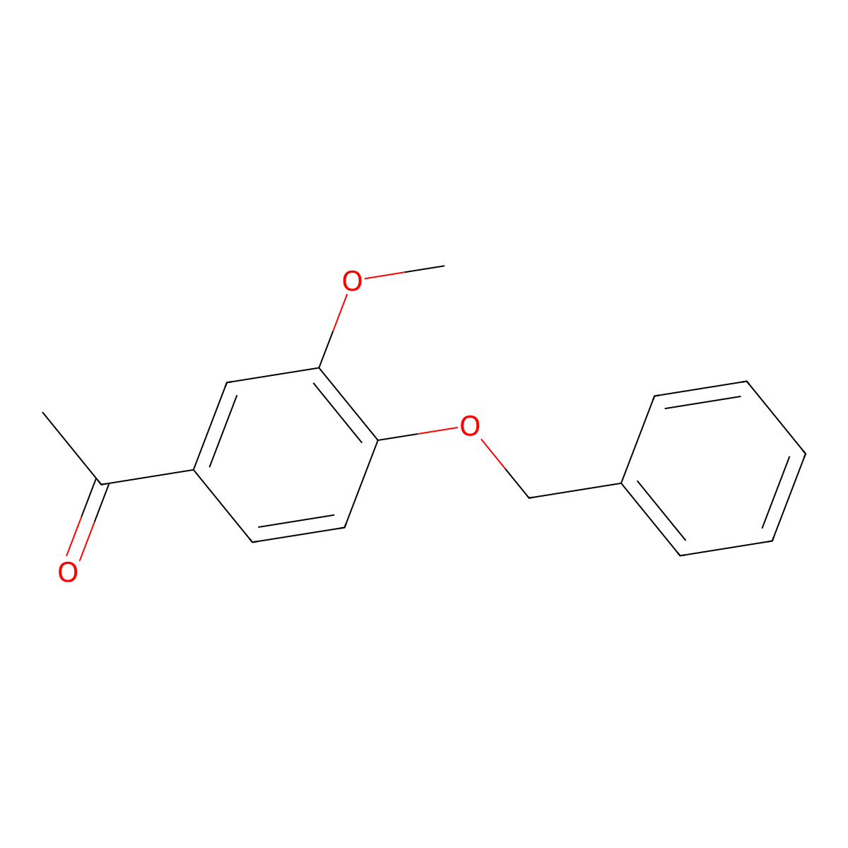 1-(4-Benzyloxy-3-methoxy-phenyl)-ethanone molecular structure, CAS 1835-11-6