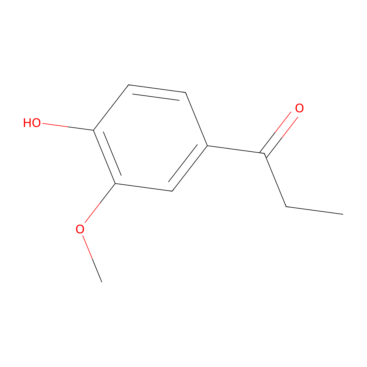 Propiovanillone molecular structure, CAS 1835-14-9