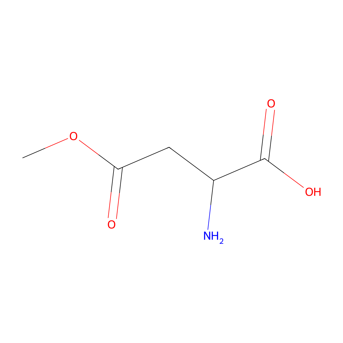 4-methyl hydrogen L-aspartate hydrochloride molecular structure, CAS 1835-51-4