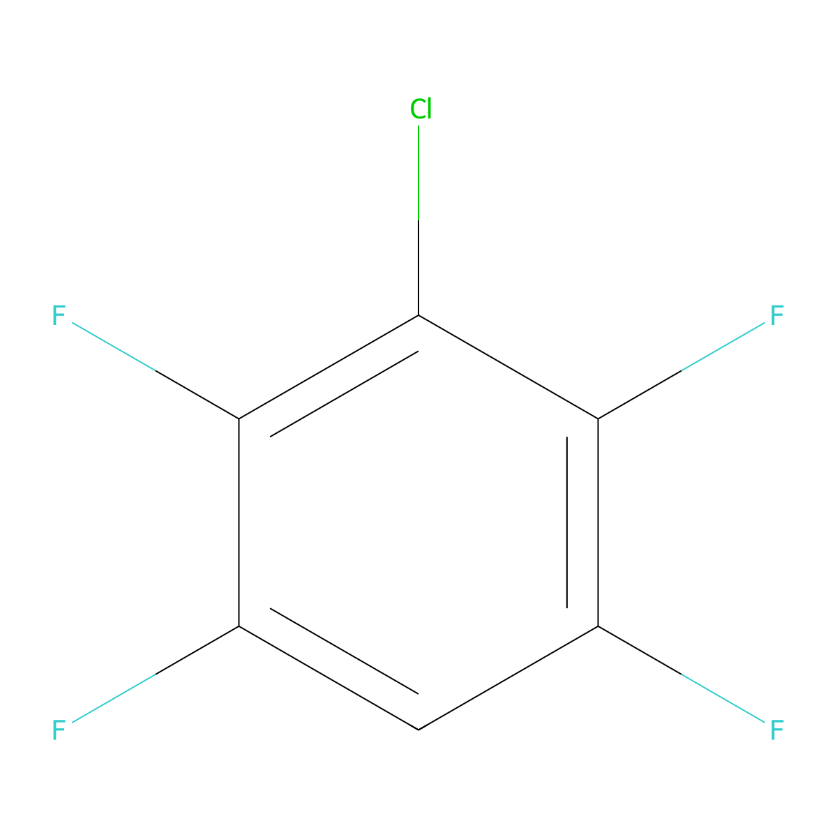 3-Chloro-1,2,4,5-tetrafluorobenzene molecular structure, CAS 1835-61-6