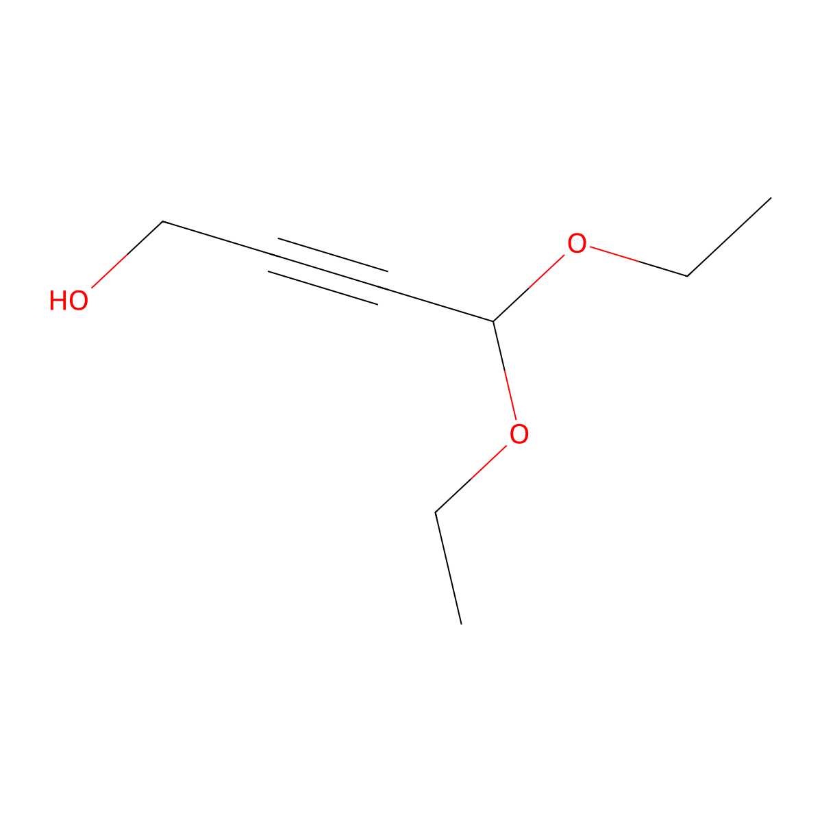 4,4-Diethoxybut-2-yn-1-ol molecular structure, CAS 18350-44-2