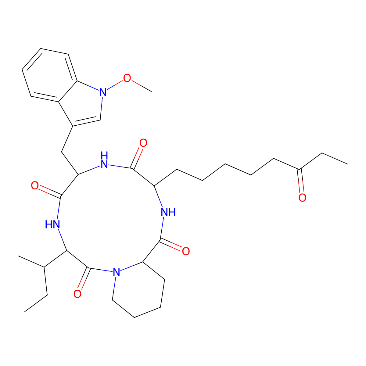 Apicidin molecular structure, CAS 183506-66-3