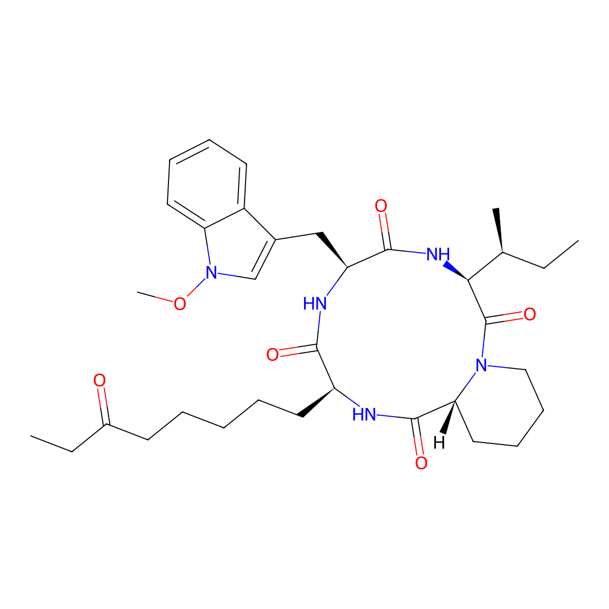 Apicidin molecular structure, CAS 183506-66-3