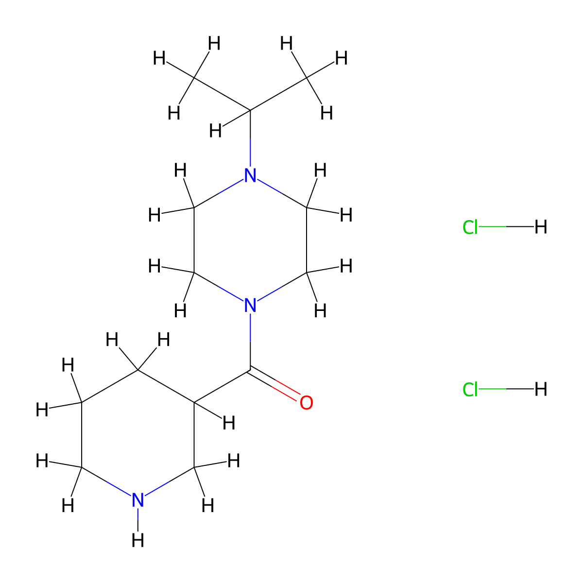 1-(Piperidine-3-carbonyl)-4-(propan-2-yl)piperazine dihydrochloride molecular structure, CAS 1835177-27-9