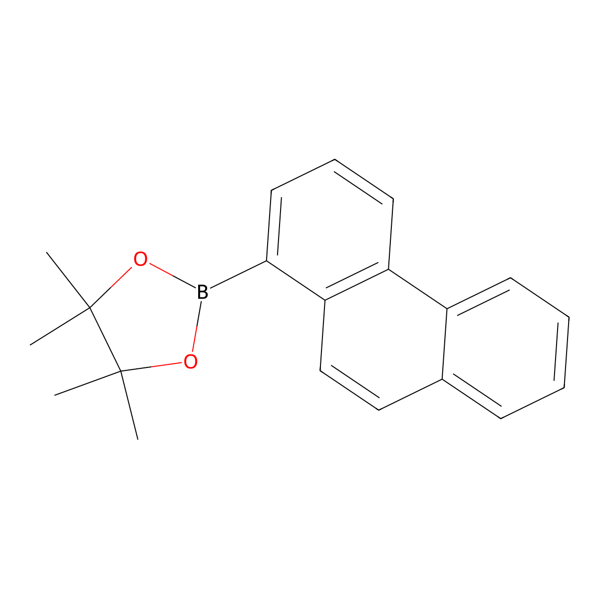 4,4,5,5-Tetramethyl-2-(phenanthren-1-yl)-1,3,2-dioxaborolane molecular structure, CAS 1835207-09-4