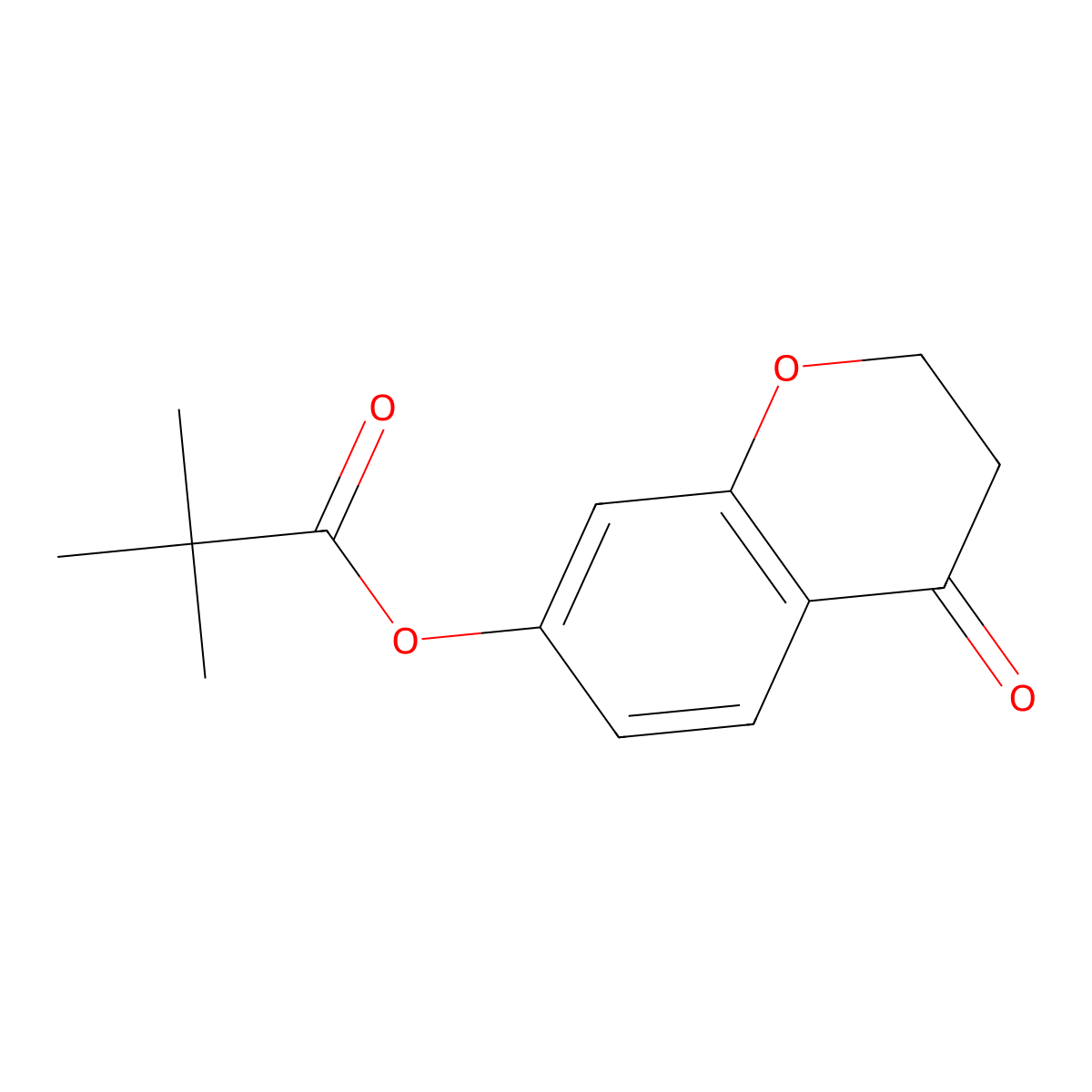 4-Oxochroman-7-yl pivalate molecular structure, CAS 1835289-43-4