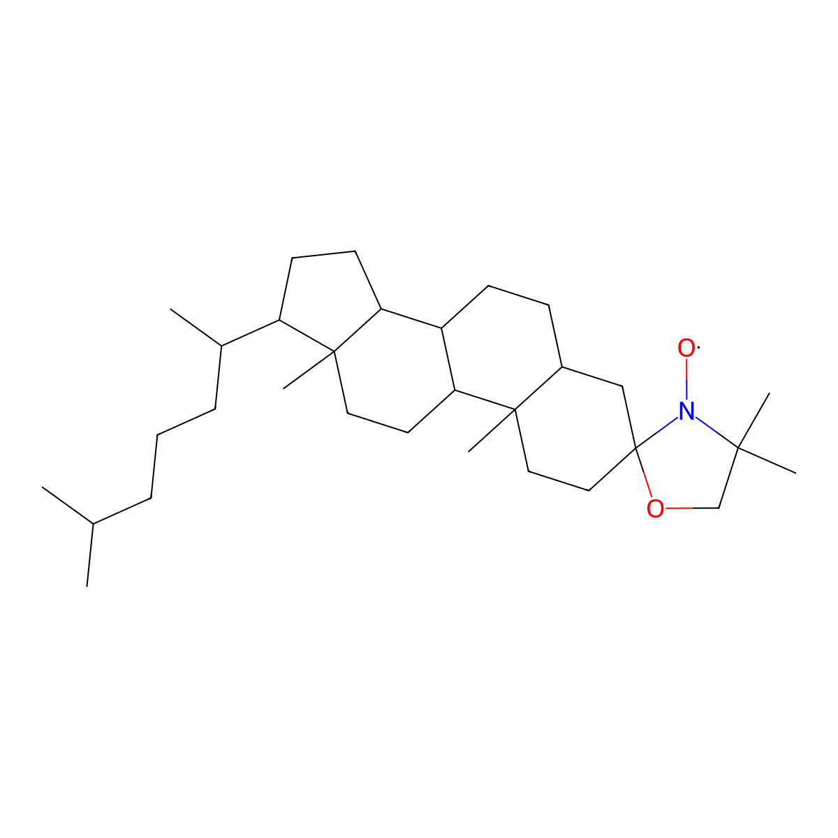3-Doxylcholestane molecular structure, CAS 18353-76-9