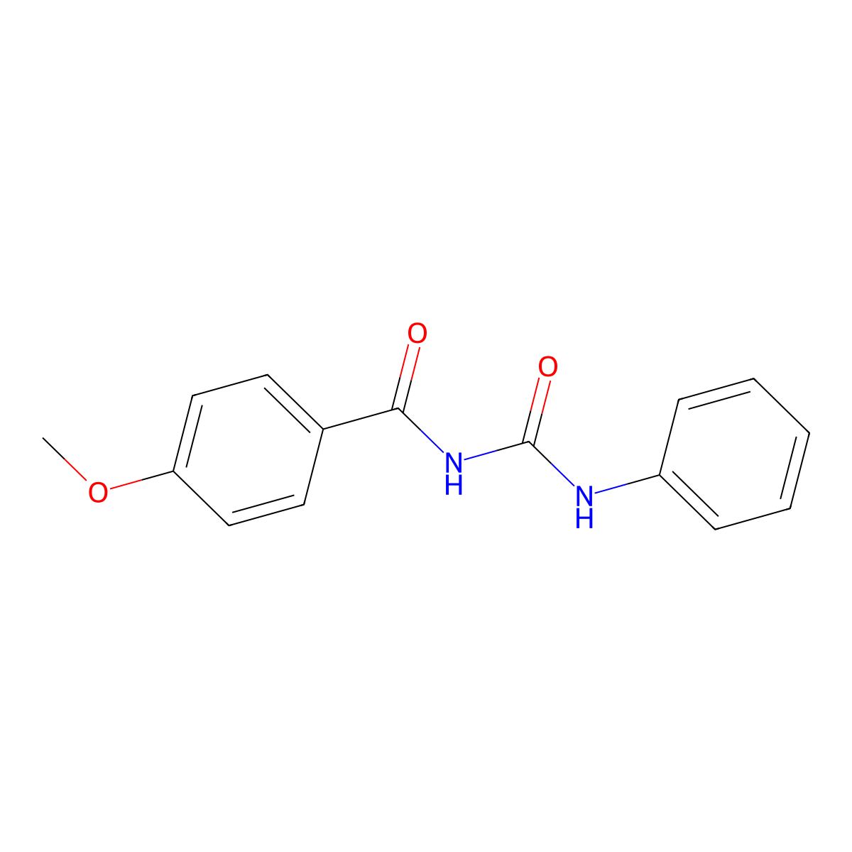 4-Methoxy-n-(phenylcarbamoyl)benzamide molecular structure, CAS 18354-39-7
