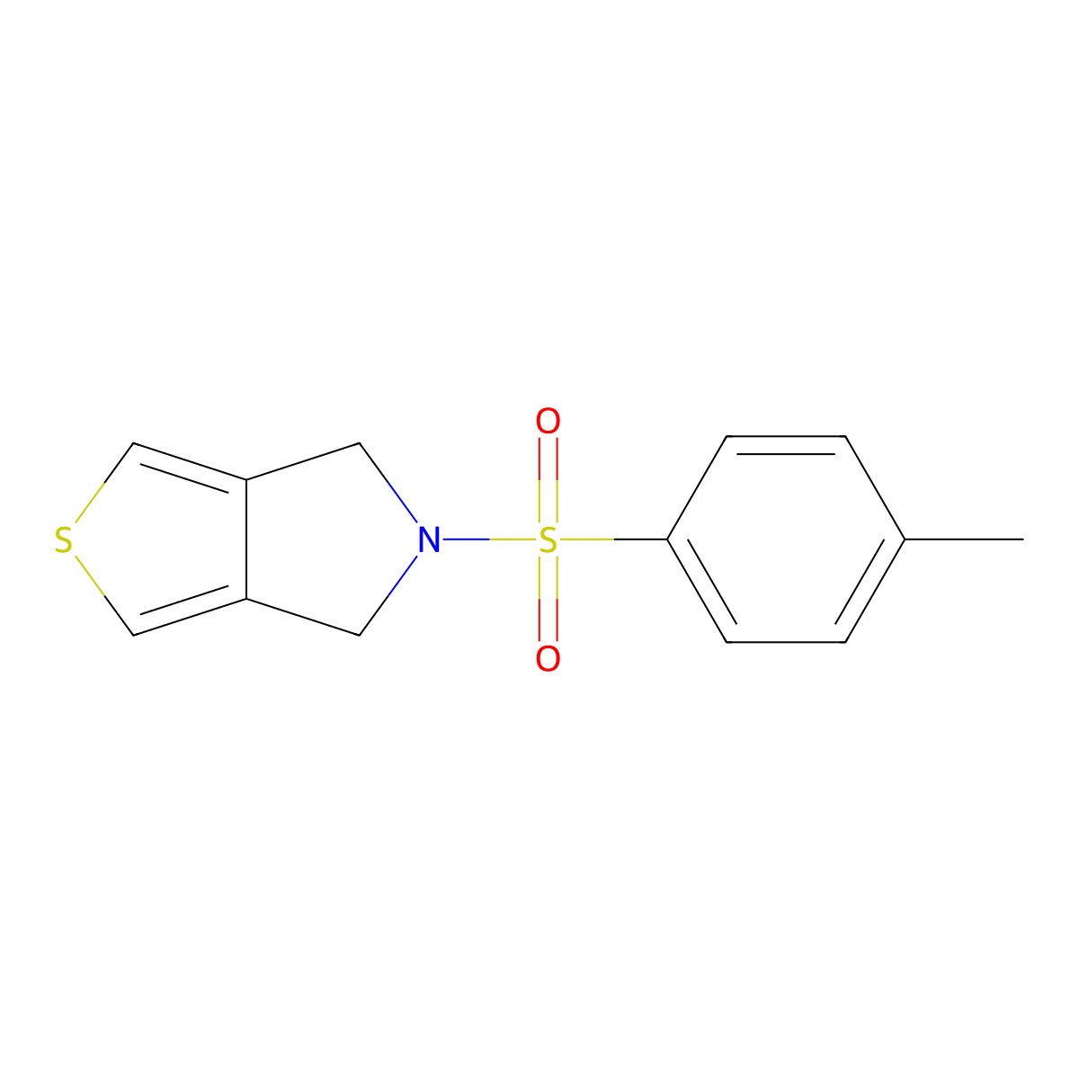 5-Tosyl-5,6-dihydro-4H-thieno[3,4-c]pyrrole molecular structure, CAS 18354-71-7