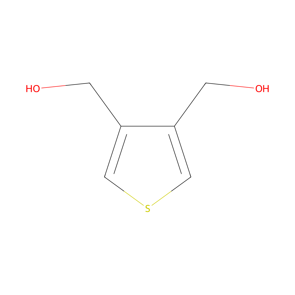 3,4-Bis(Hydroxymethyl)thiophene molecular structure, CAS 18354-73-9
