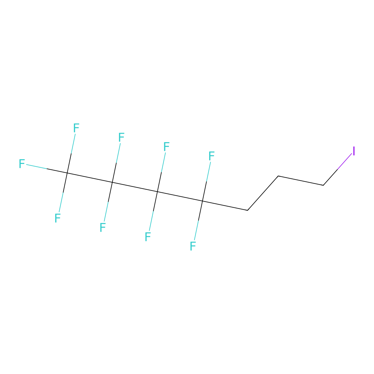 4,4,5,5,6,6,7,7,7-Nonafluoroheptyl iodide molecular structure, CAS 183547-74-2