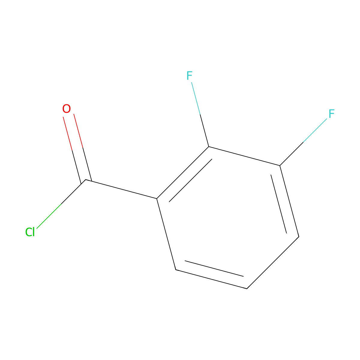 2,3-Difluorobenzoyl chloride molecular structure, CAS 18355-73-2
