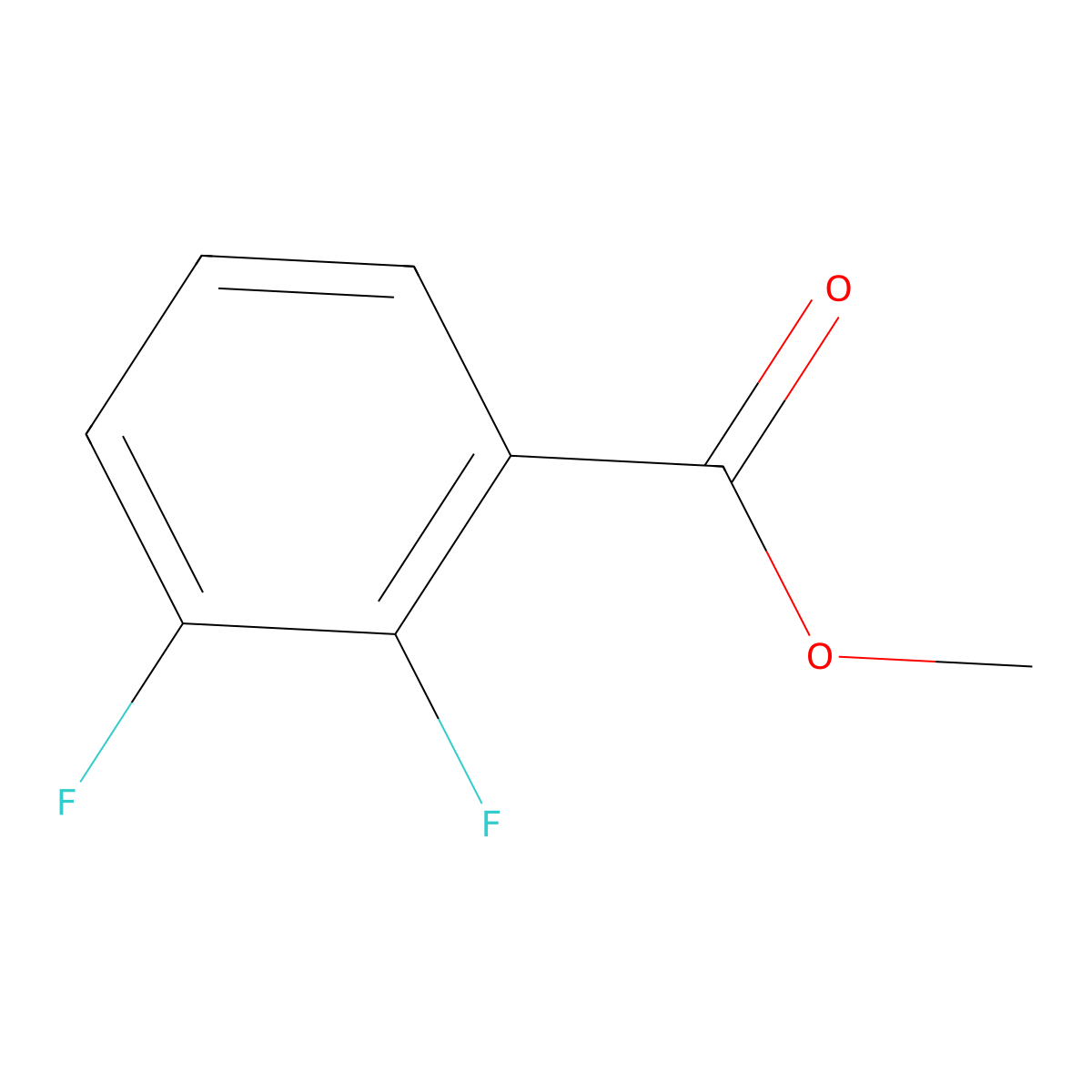 Methyl 2,3-difluorobenzoate molecular structure, CAS 18355-74-3