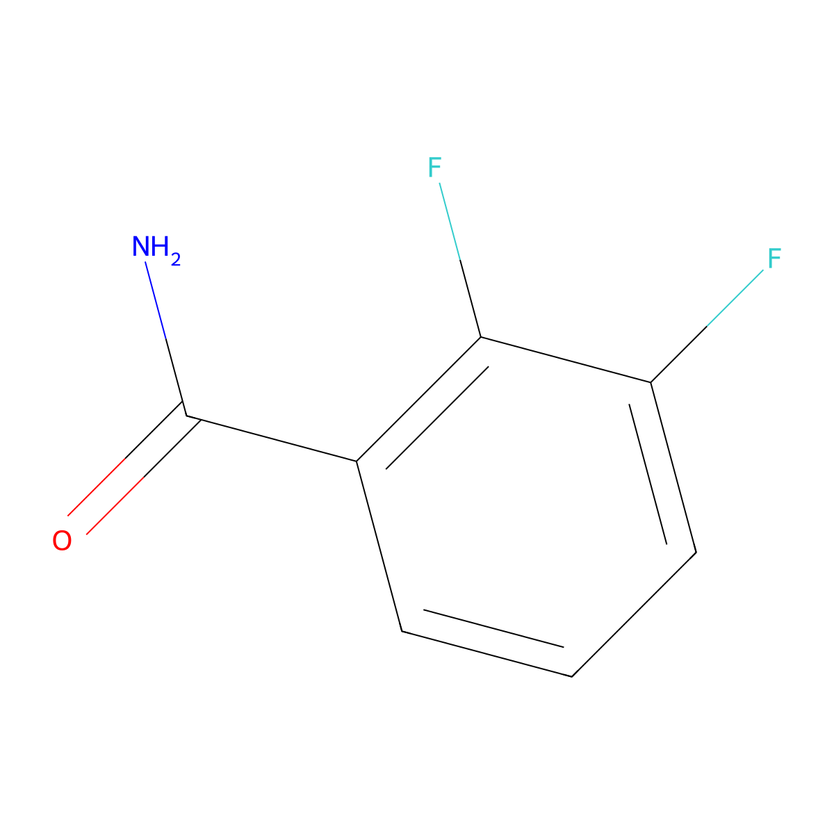 2,3-Difluorobenzamide molecular structure, CAS 18355-75-4