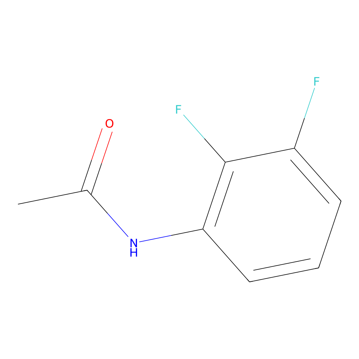 N-(2,3-difluorophenyl)acetamide molecular structure, CAS 18355-79-8