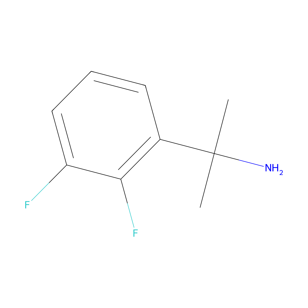 2-(2,3-Difluorophenyl)propan-2-amine molecular structure, CAS 18355-84-5