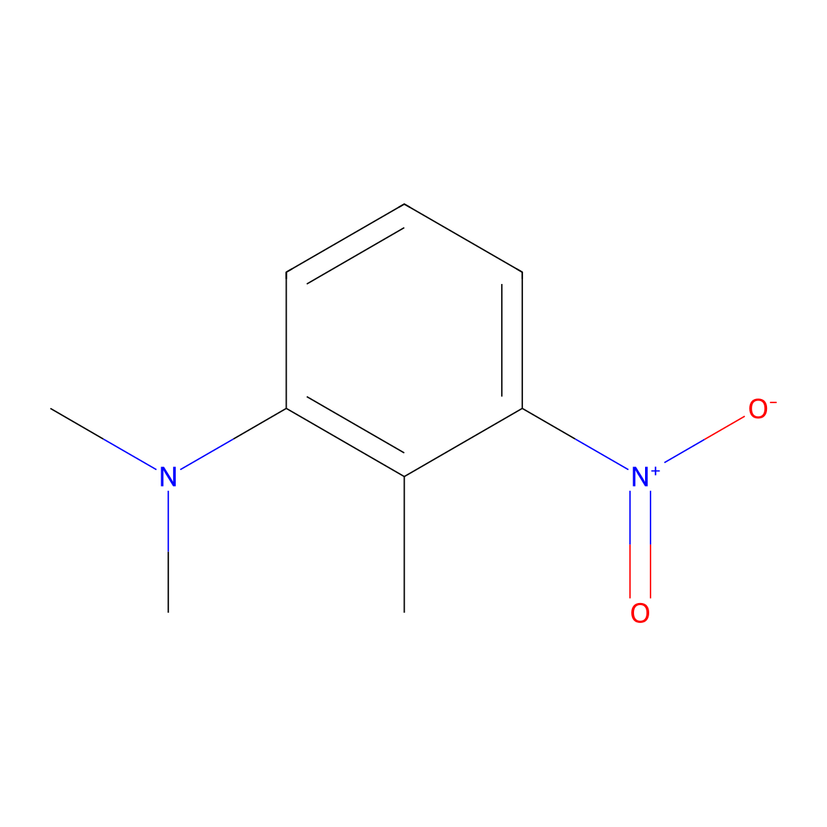 N,N,2-trimethyl-3-nitroaniline molecular structure, CAS 183555-60-4