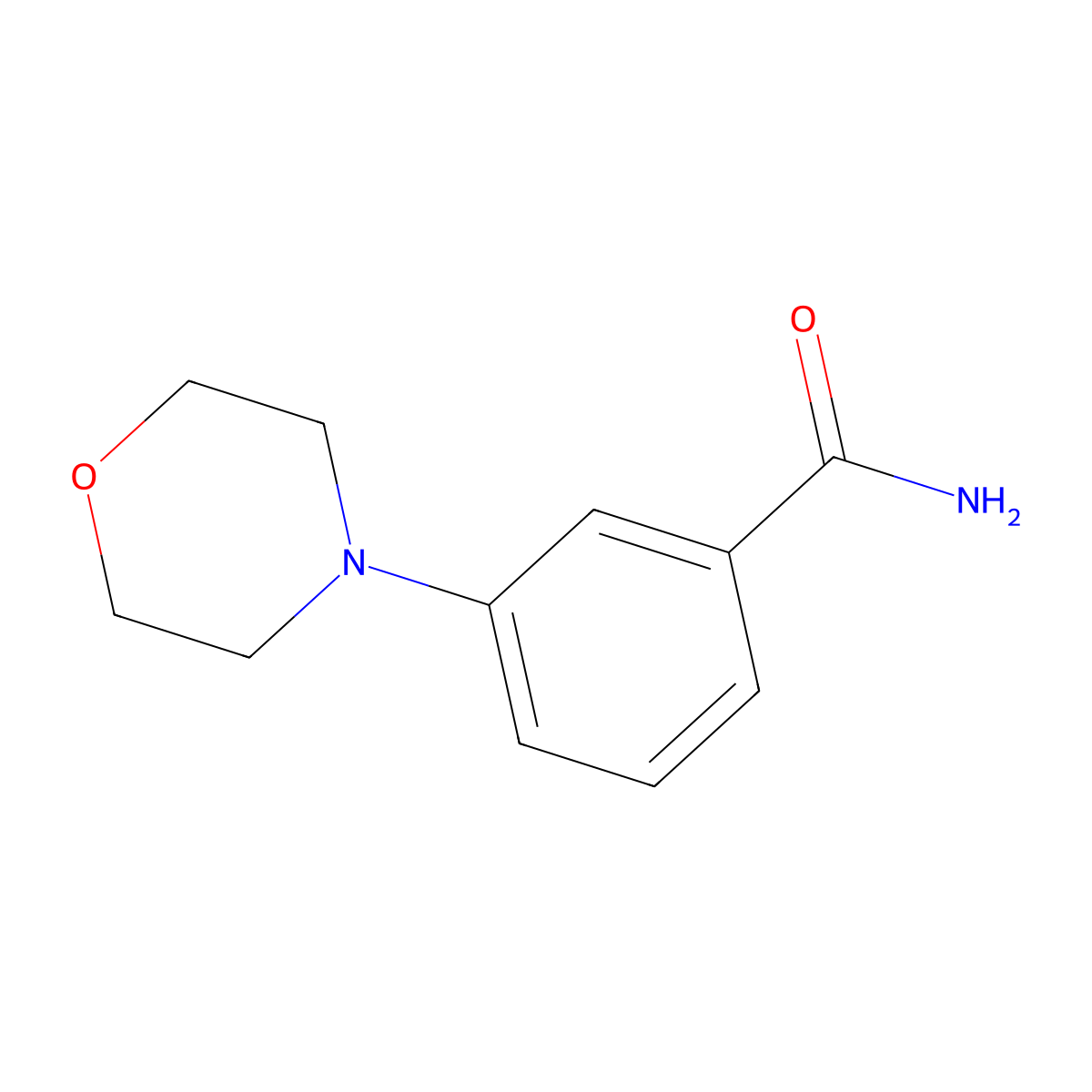3-Morpholinobenzamide molecular structure, CAS 183557-81-5