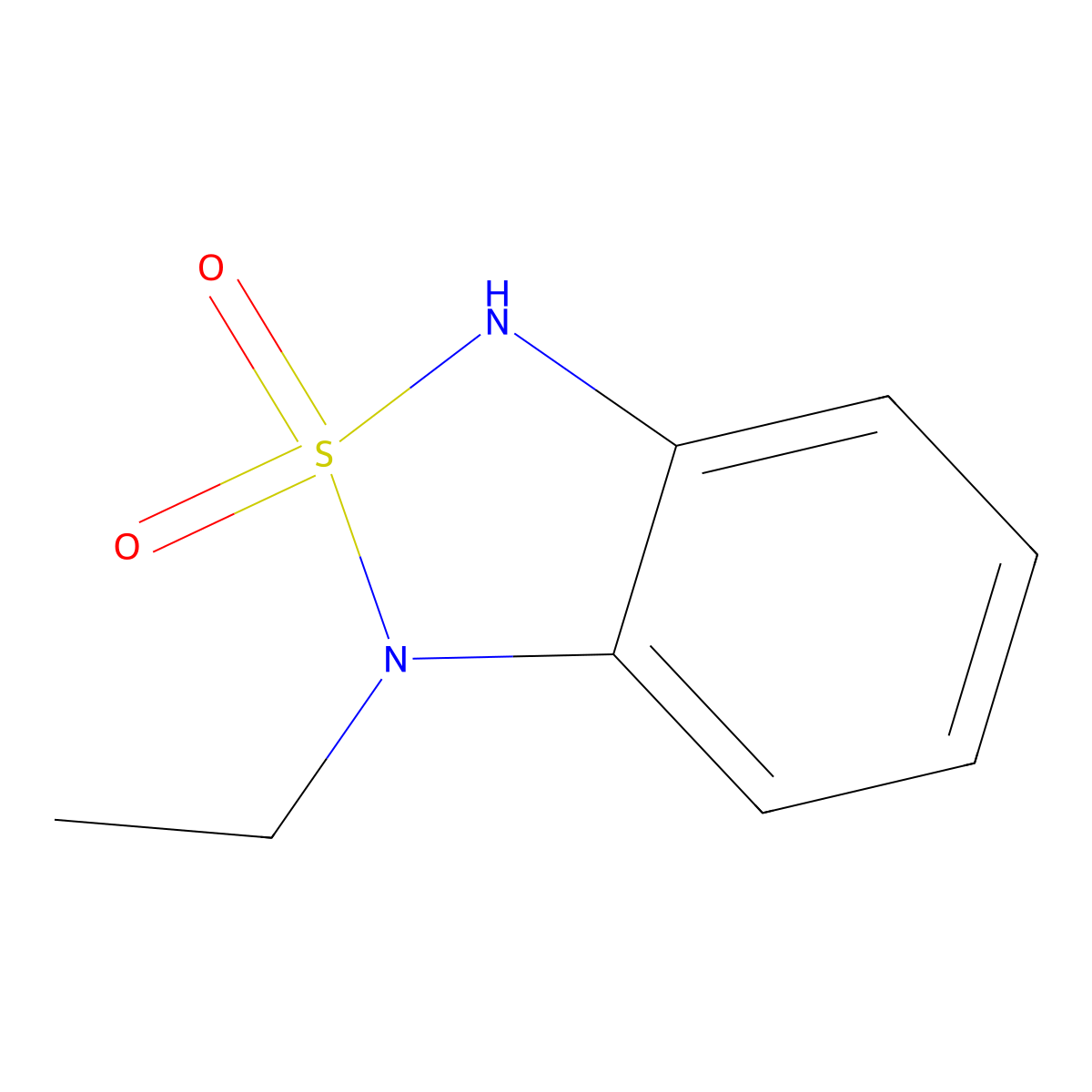 1-Ethyl-1,3-dihydro-2lambda6,1,3-benzothiadiazole-2,2-dione molecular structure, CAS 1835670-60-4