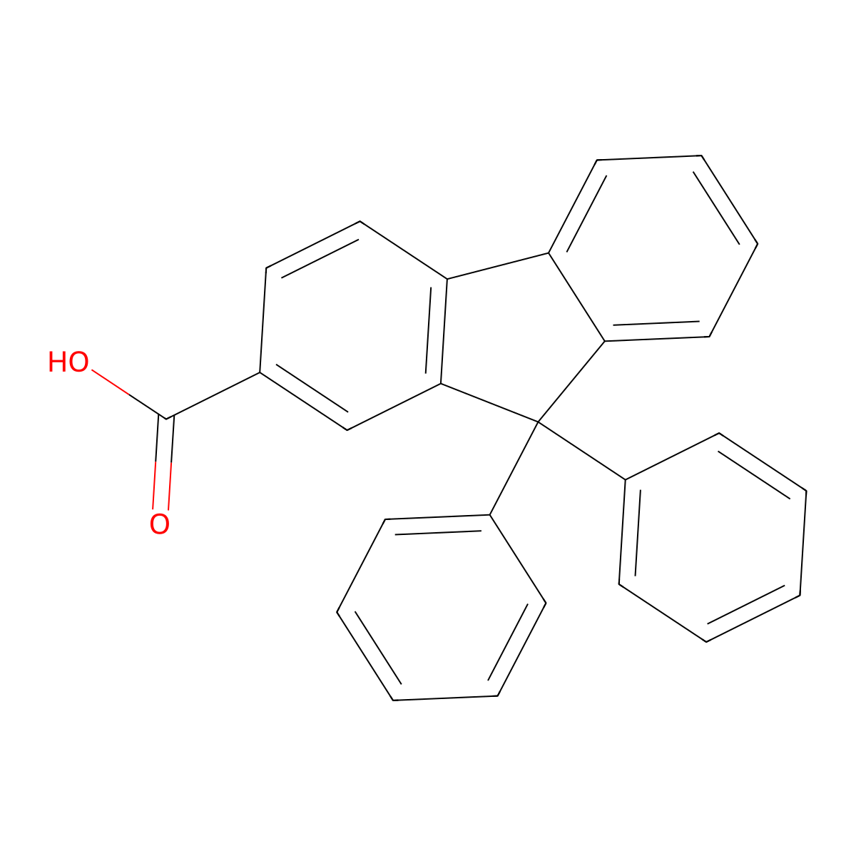 9,9-Diphenyl-9H-fluorene-2-carboxylic acid molecular structure, CAS 1835683-76-5