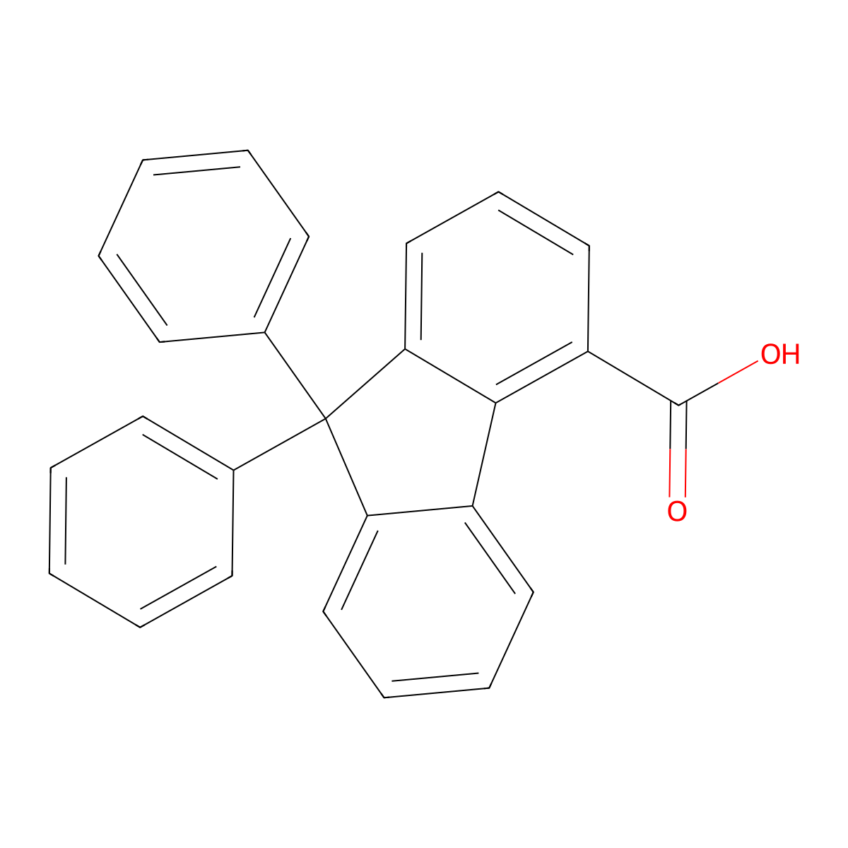 9,9-Diphenyl-9H-fluorene-4-carboxylic acid molecular structure, CAS 1835683-78-7