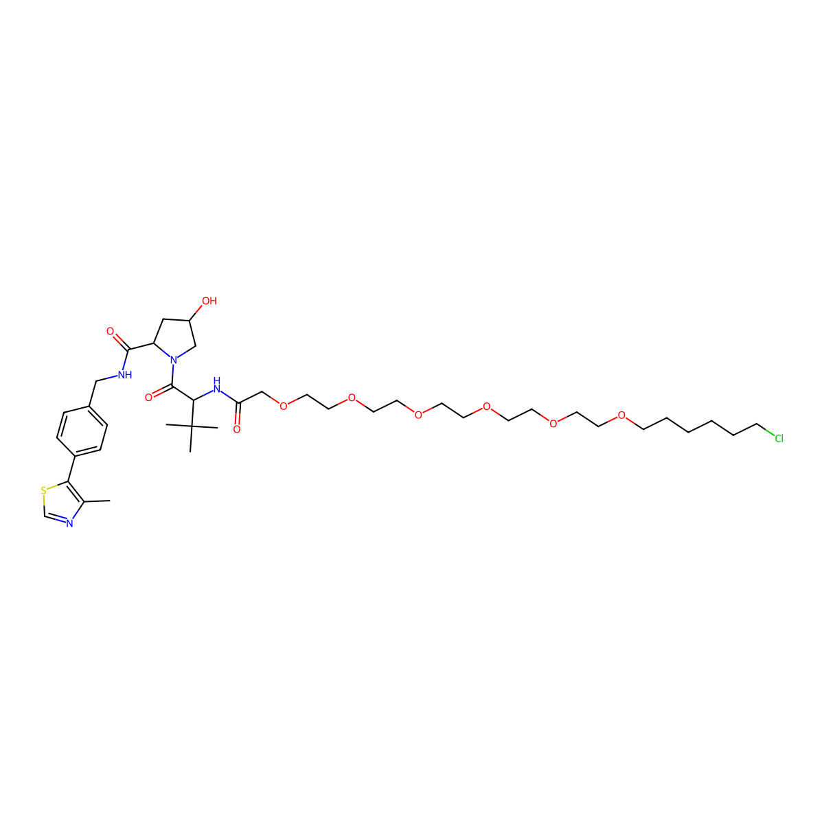 (S,R,S)-AHPC-PEG6-C4-Cl molecular structure, CAS 1835705-59-3