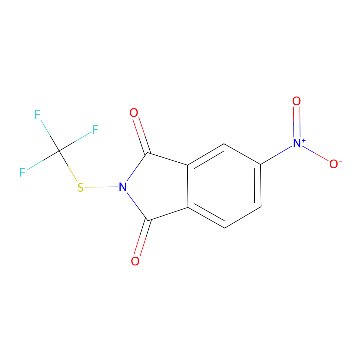 5-Nitro-2-((trifluoromethyl)thio)isoindoline-1,3-dione molecular structure, CAS 1835716-51-2