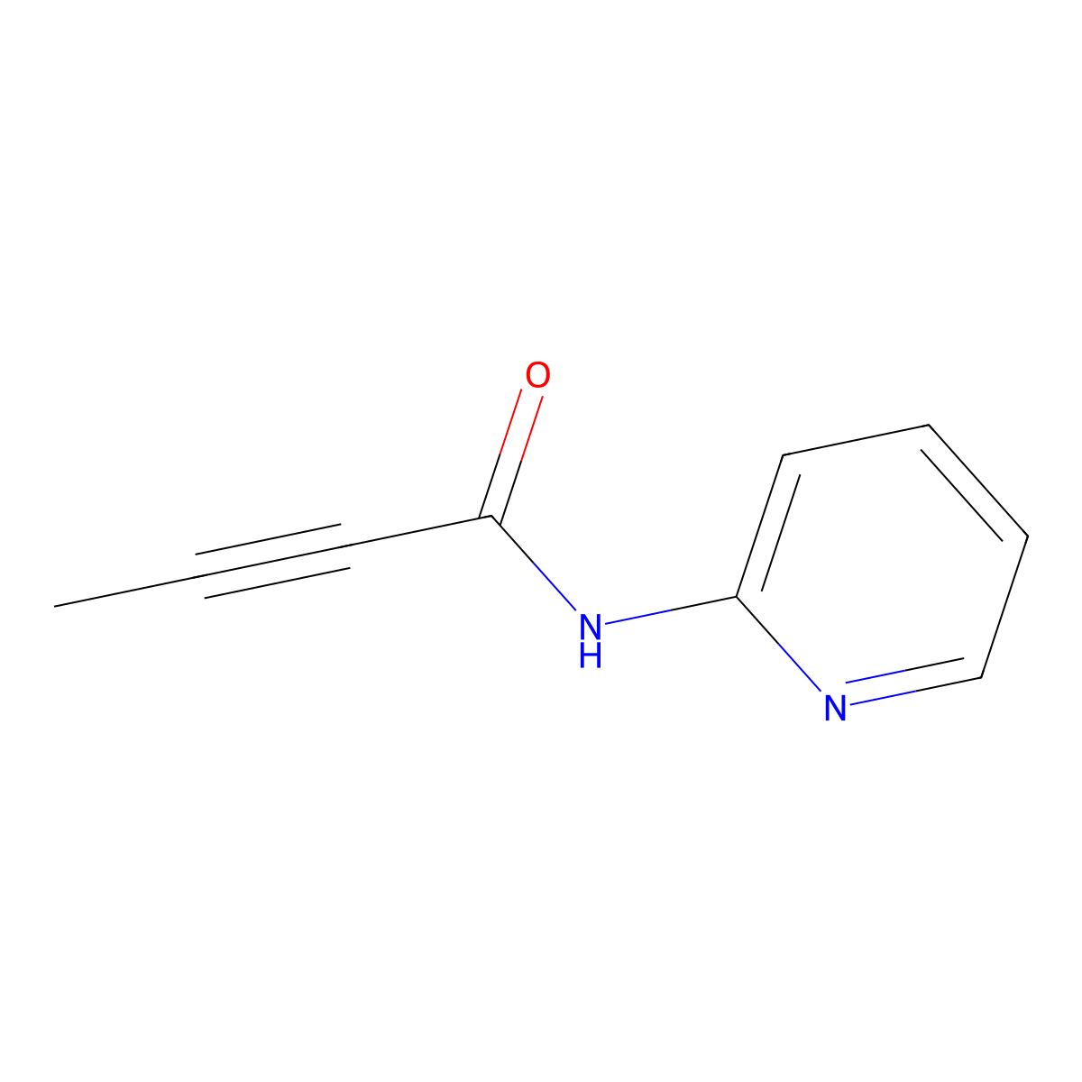 N-(pyridin-2-yl)but-2-ynamide molecular structure, CAS 1835722-06-9