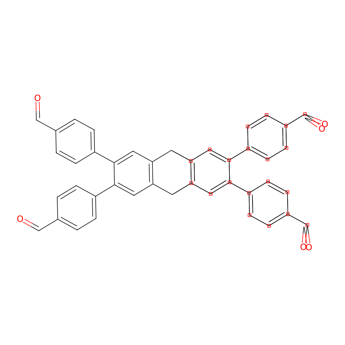 4,4',4'',4''',4'''',4'''''-(9,10-Dihydro-9,10-[1,2]benzenoanthracene-2,3,6,7,14,15-hexayl)hexabenzaldehyde molecular structure, CAS 1835723-12-0
