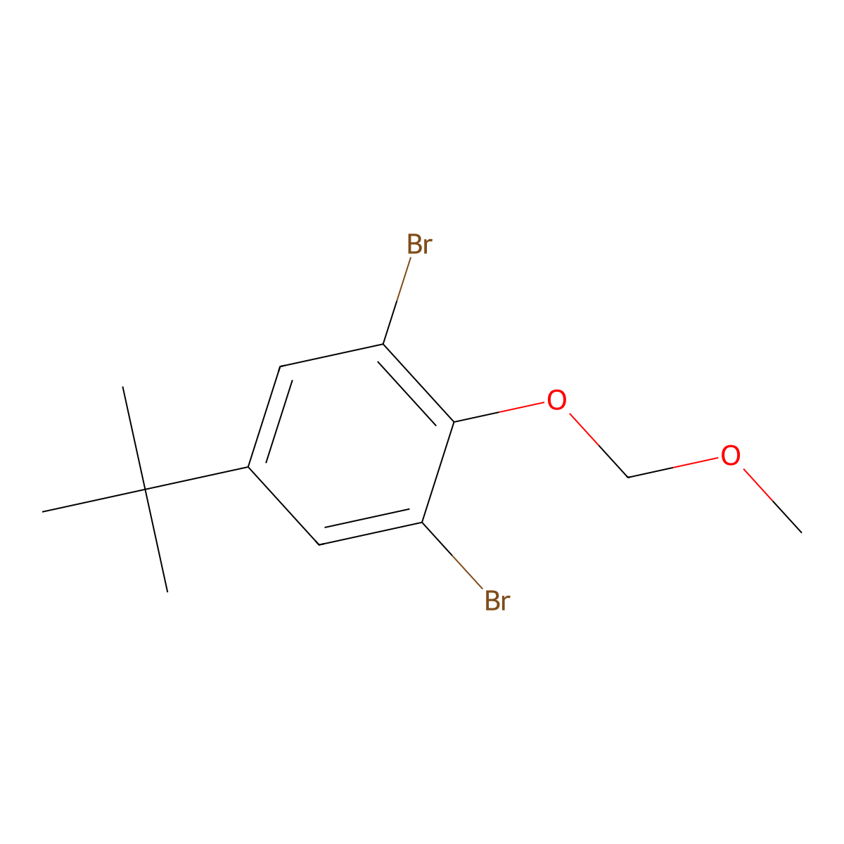 1,3-Dibromo-5-(tert-butyl)-2-(methoxymethoxy)benzene molecular structure, CAS 1835734-67-2