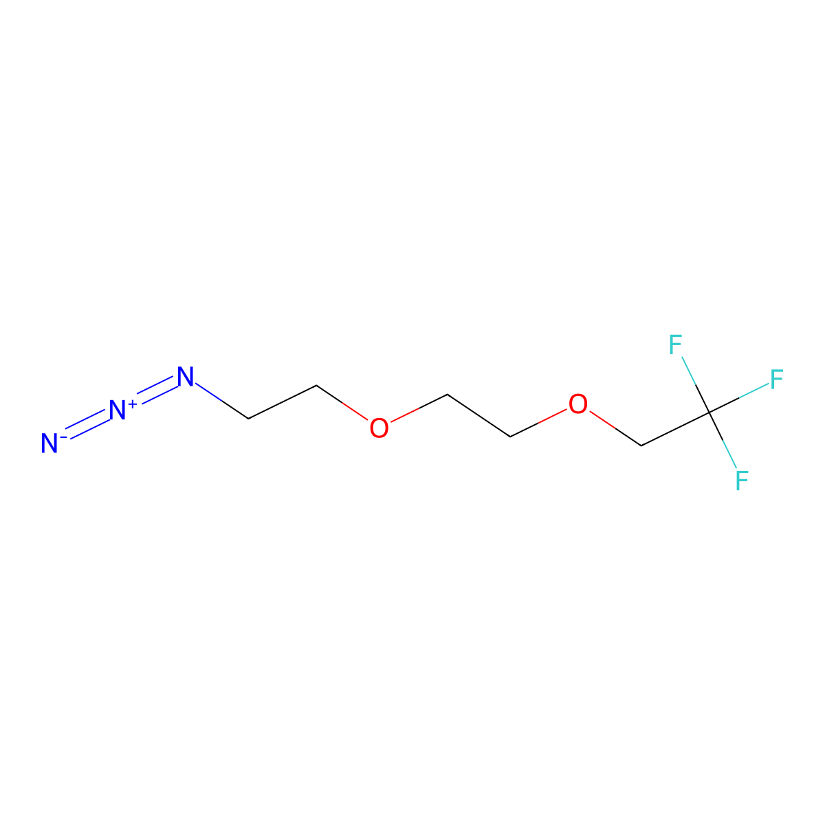 1,1,1-Trifluoroethyl-PEG2-azide molecular structure, CAS 1835759-68-6