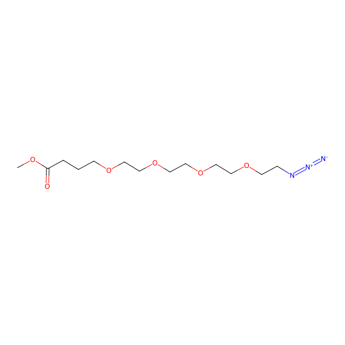 Azido-PEG4-(CH2)3-methyl ester molecular structure, CAS 1835759-71-1