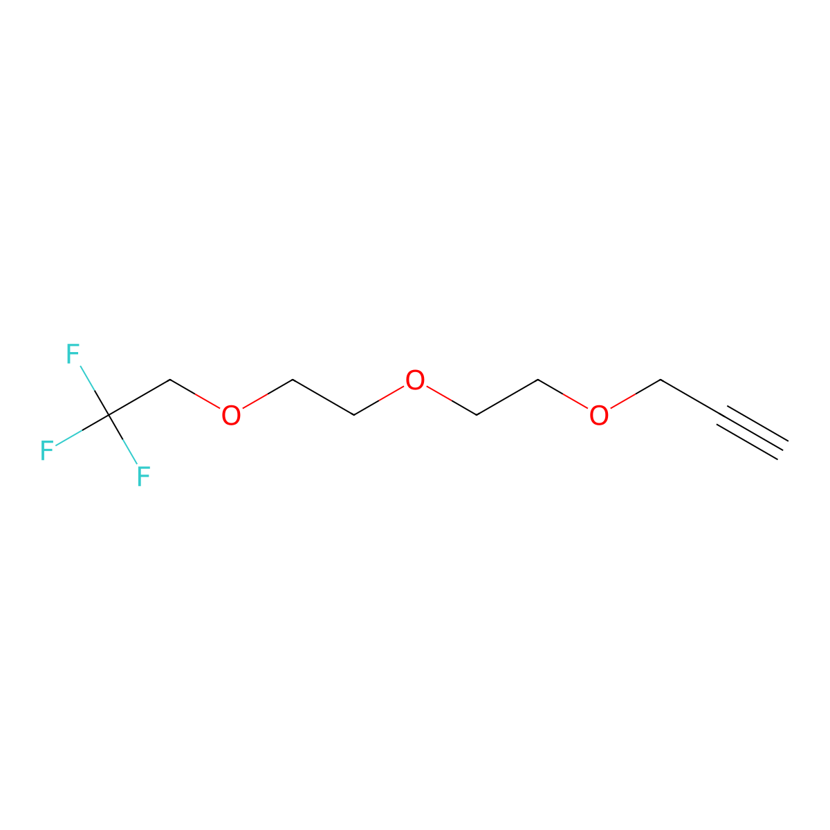 1,1,1-Trifluoroethyl-PEG3-Propargyl molecular structure, CAS 1835759-73-3