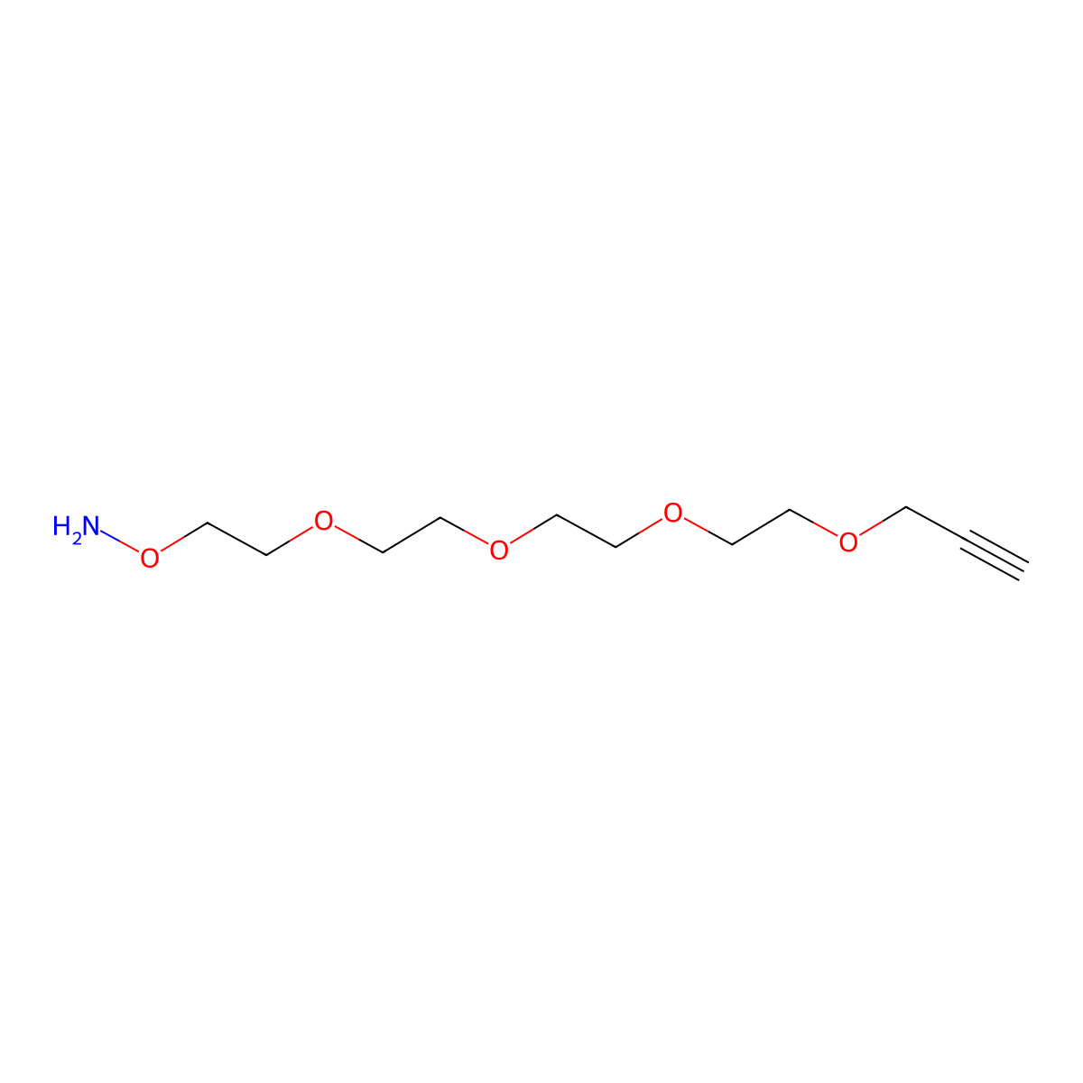 Aminooxy-PEG4-Propargyl molecular structure, CAS 1835759-78-8