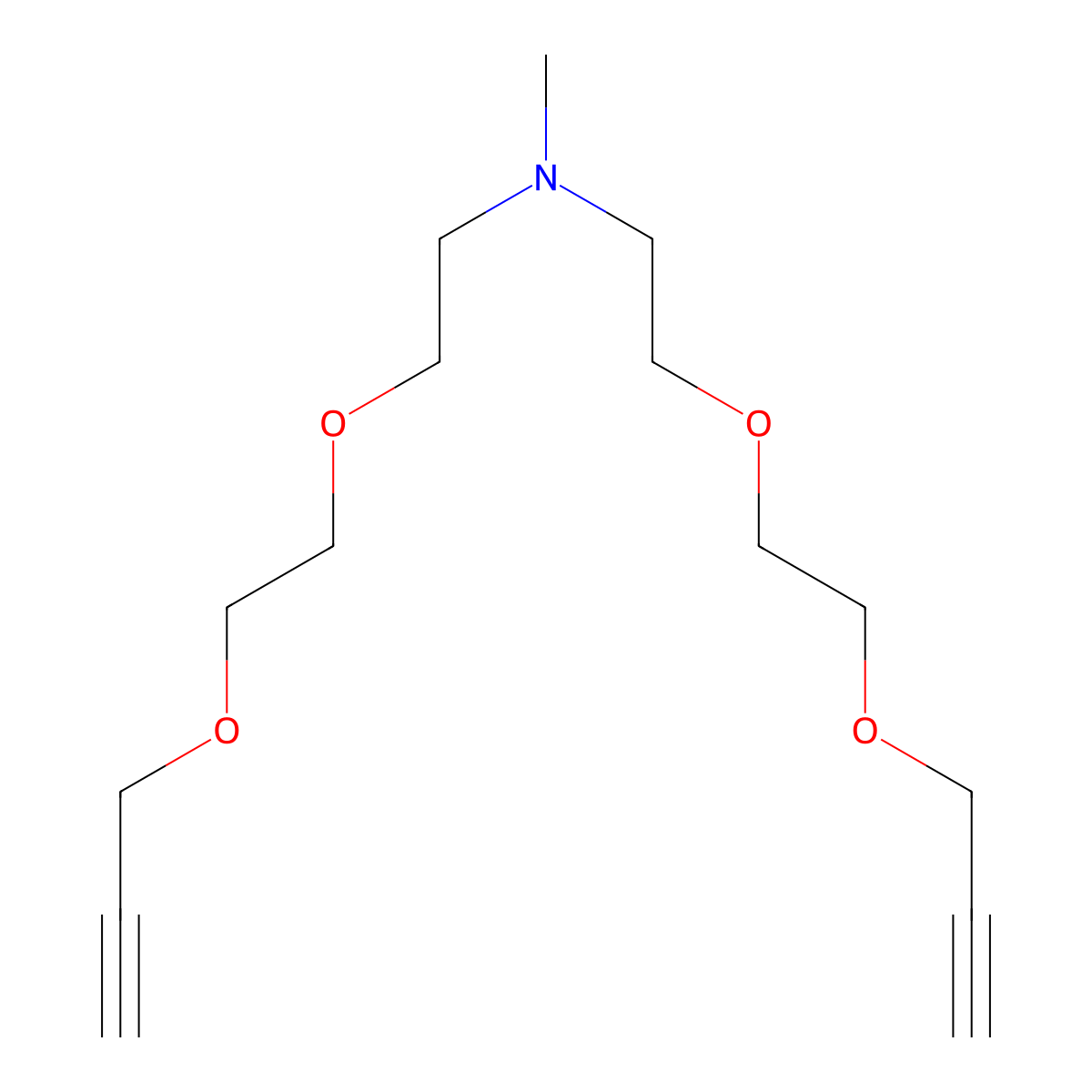 N-Me-N-bis(PEG2-propargyl) molecular structure, CAS 1835759-84-6